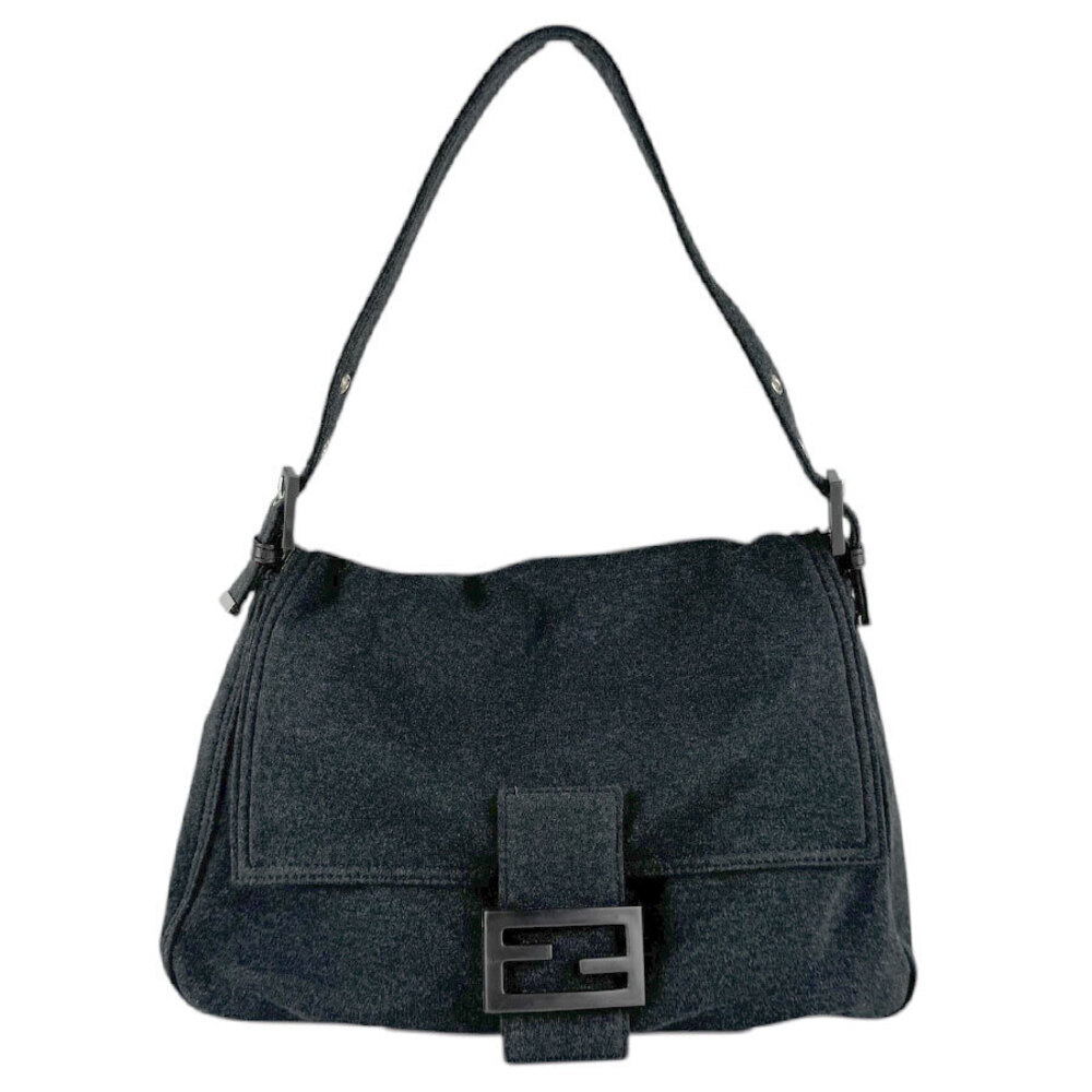 Fendi Shoulder Bag Jersey Black